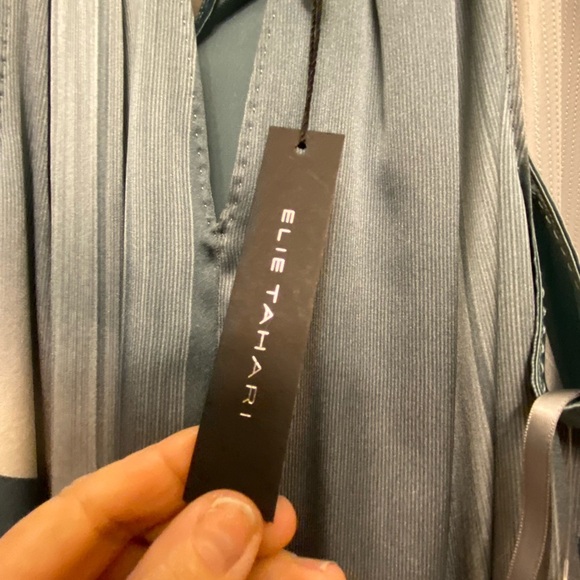 Clearance new Elie Tahari Silk Halter Top, tie dye sz Small 97% silk NWT $85 73 - Picture 6 of 7